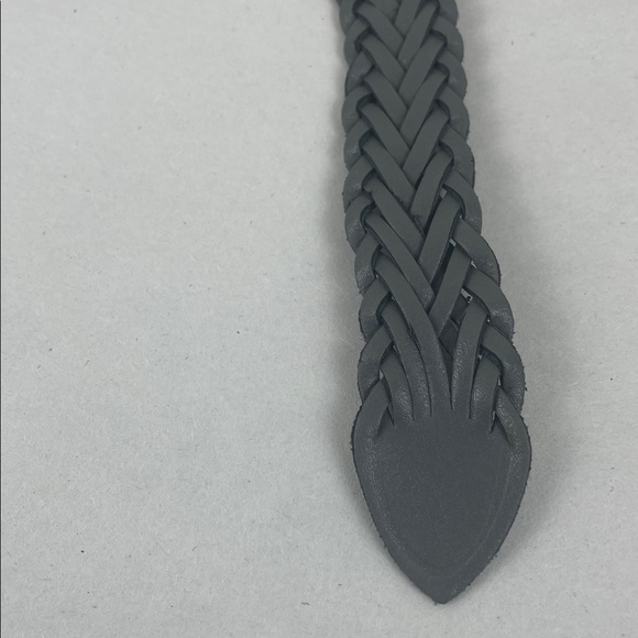 Vintage Belt Braided Leather Gray - Picture 6 of 10